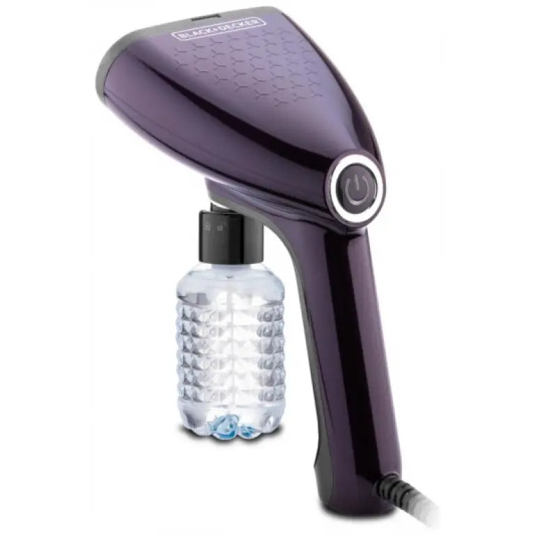 Black+Decker Handheld Garment Steamer, 1500 Watt, 260ml, Purple - HST1500 Black+Decker Handheld Garment Steamer, 1500 Watt, 260ml, Purple - HST1500